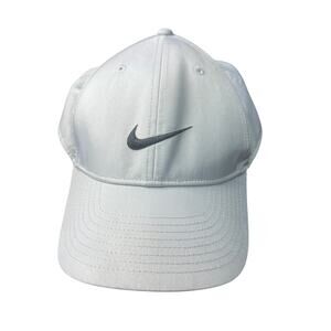 Nike Golf Legacy91 Dri-FIT White Adjustable Hat Cap Black Swoosh Dad Hat